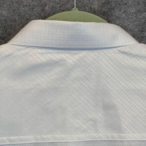 J.B. HOLT Shirt Men's 2XL White Textured Long Sleeve Athletic Fit Button Down - Picture 12 of 16